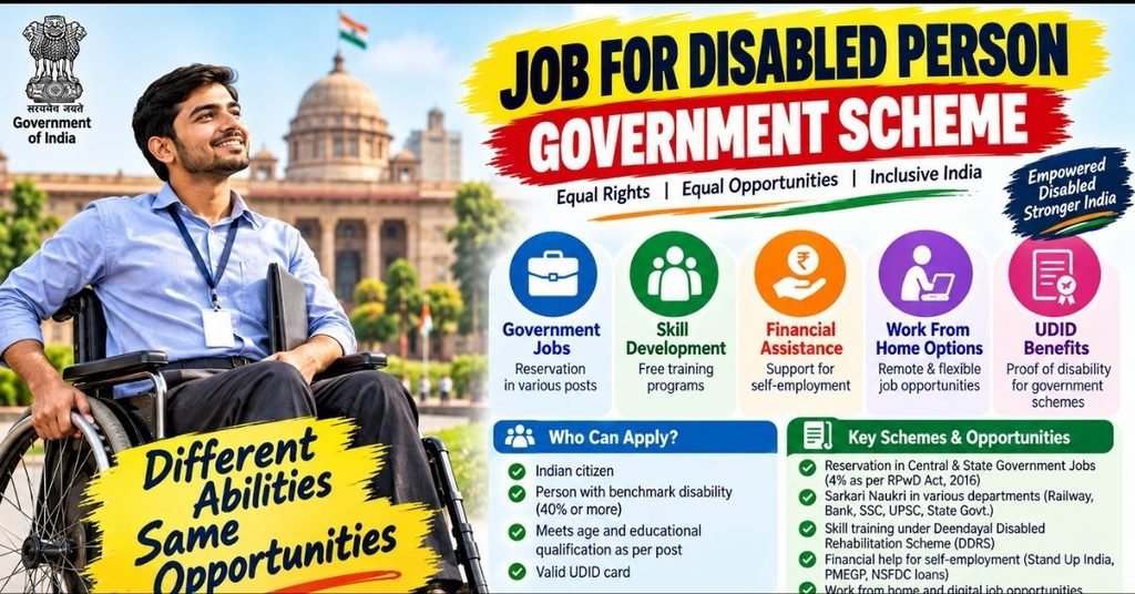 Job for Disabled Person Government Scheme: Eligibility, Schemes aur Application Process job for disabled person government scheme (1)