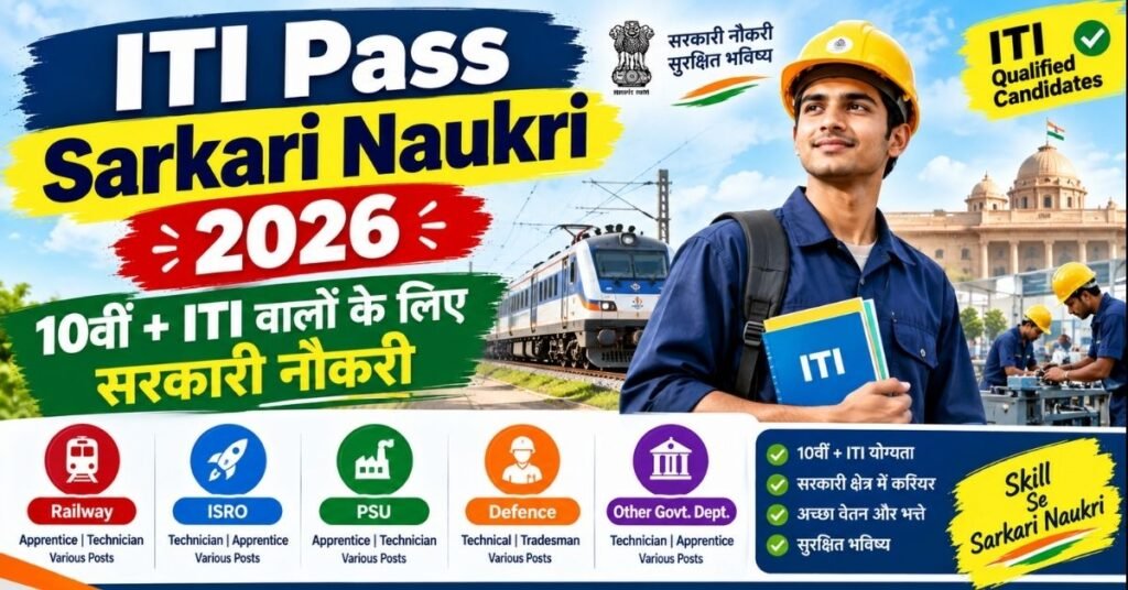 sarkari naukri for iti pass out 2026